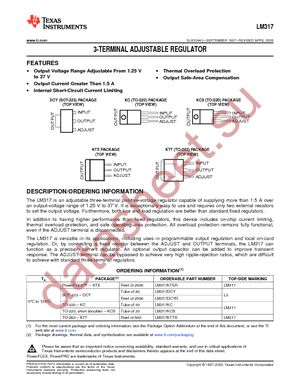 LM317DCYR datasheet  